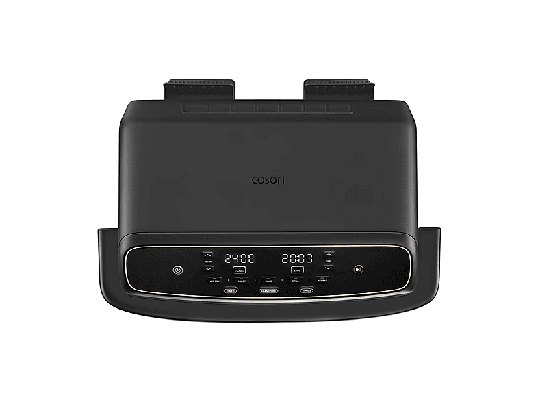 Freidora de aire - Cosori Twinfry™ Dual Blaze Compact, 8.6 l, 2700 W, 240 °C, 2 Cestas, Negro