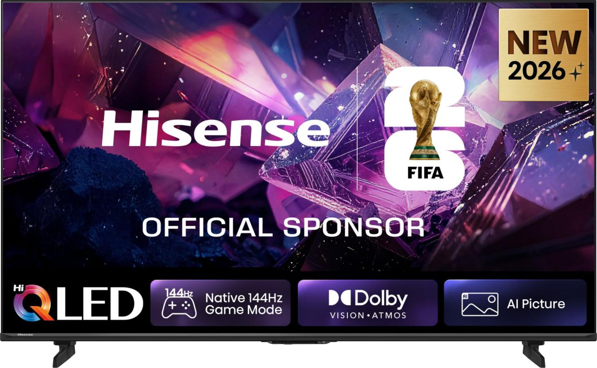HISENSE 55E7SPRO 4K UHD Smart 144Hz Hi-QLED TV, 139cm