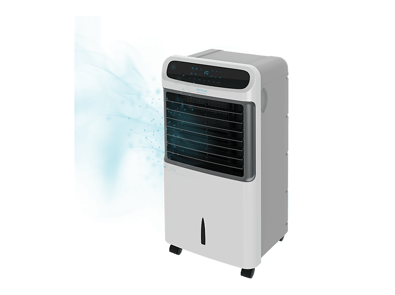 Climatizador evaporativo - Cecotec EnergySilence PureTech 5500, 3 en 1, Depósito 12L, Caudal 500m3/h, velocidades, Mando, Blanco Gris