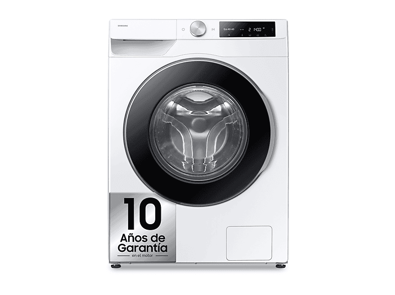 Lavadora carga frontal - Samsung WW90DG6U85LEU3, 9 kg, 1400 rpm, Autodosificación, AI EcoBubble™, Wash, Blanco