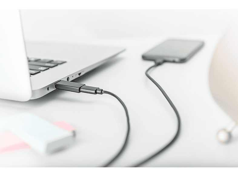 DIGITUS USB A auf USB-C Adapter, 5 Gbit/s, Schwarz; USB-C Adapter----USB-C Adapter — Foto 4 von 5