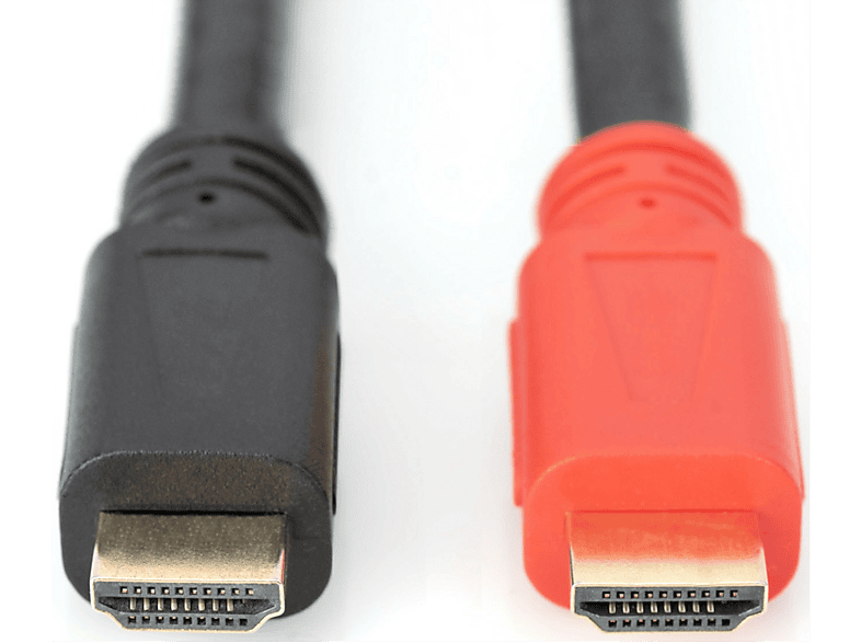 DIGITUS HDMI High Speed Anschlusskabel mit Verstärker, 30 m, Schwarz-Rot; HDMI Kabel----HDMI Kabel — Foto 3 von 3