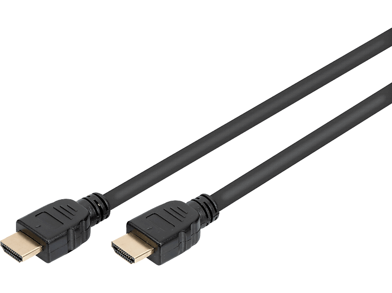 DIGITUS HDMI Ultra High Speed Anschlusskabel, 5m, Schwarz; HDMI Kabel----HDMI Kabel