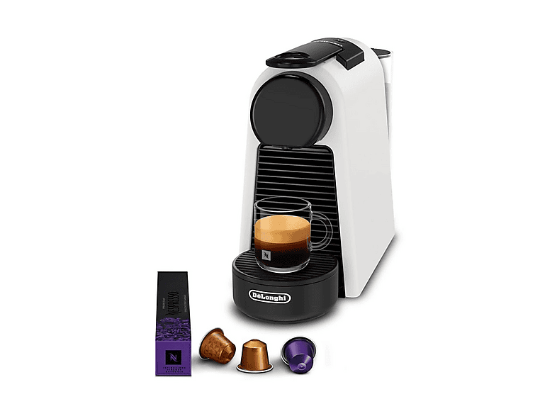 MACCHINA CAFFÈ CAPSULE DE'LONGHI Essenza Mini EN85.WMT, Compatibile con Capsule Nespresso, Pressione pompa 19 bar, Potenza 1310 W, Serbatoio acqua 0,6 l, Bianca