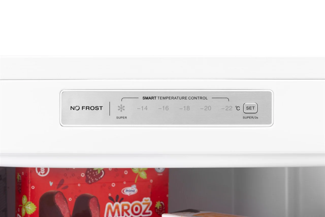 Hűtőszekrény kezelőpanel NO FROST és SMART TEMPERATURE CONTROL funkcióval.