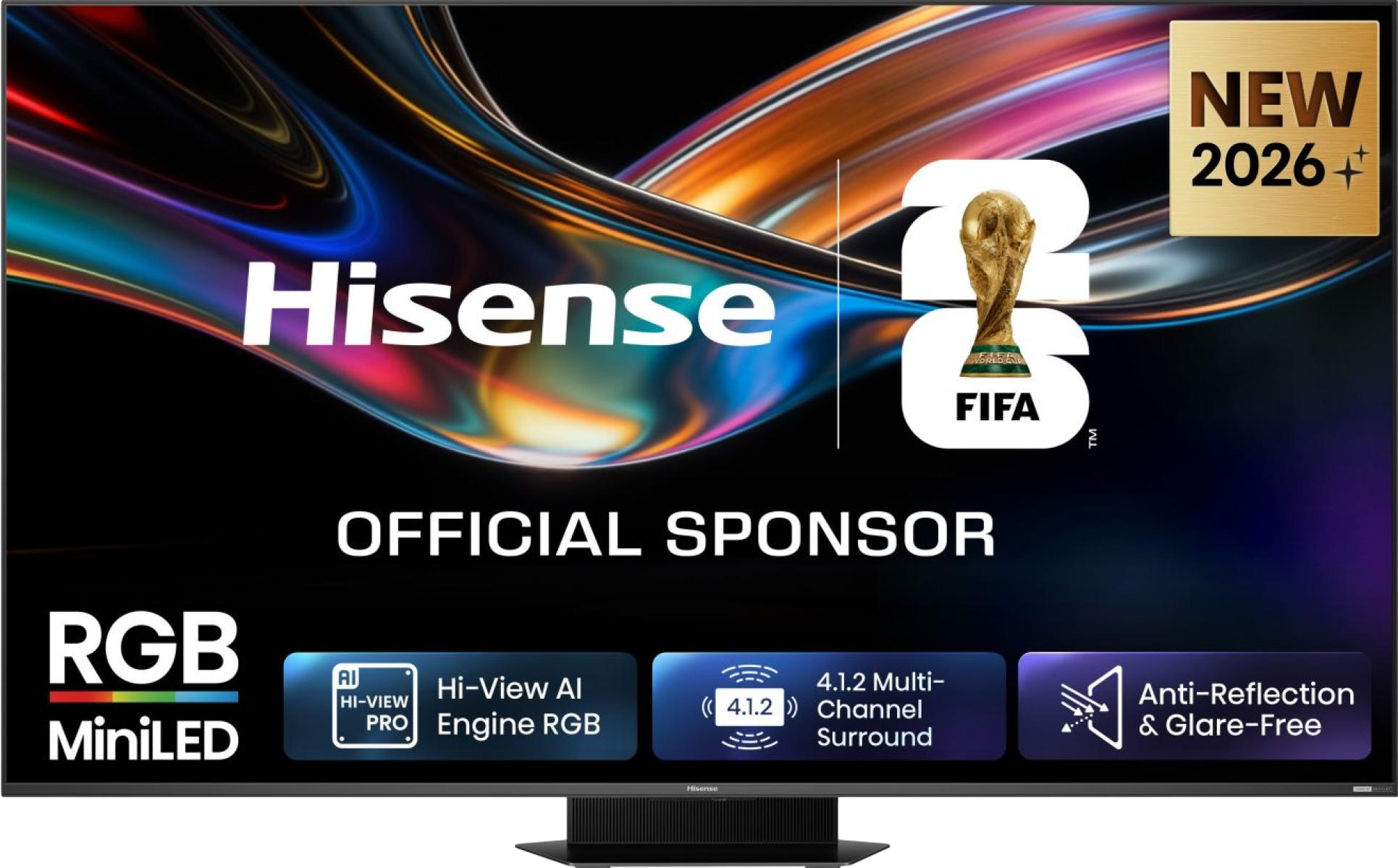 HISENSE 75UR9S 4K UHD Smart RGB 180Hz MiniLED TV, 189cm
