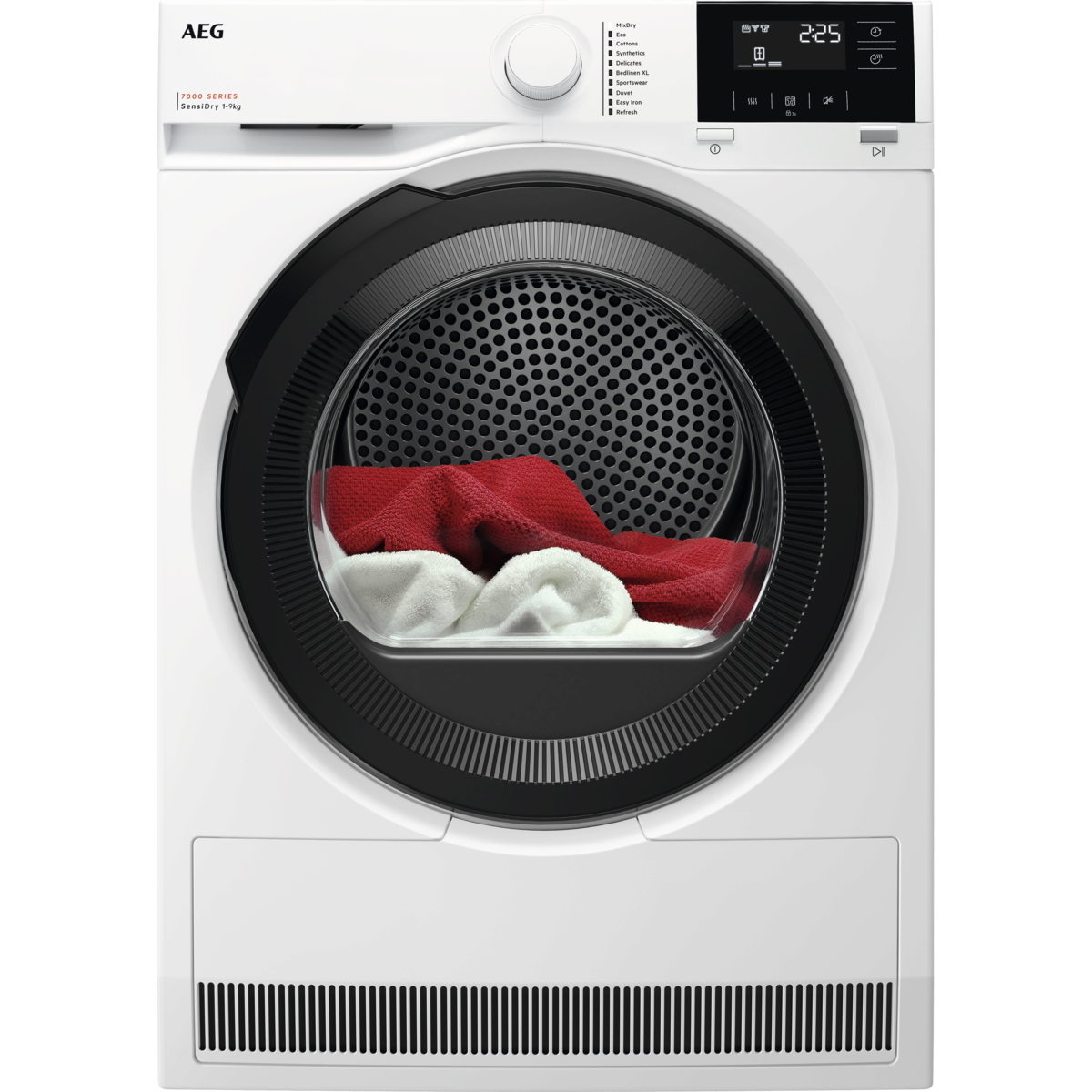 AEG TR79CBE Hőszivattyús szárítógép 9 kg, inverter, LED kijelző, Woolmark Blue, Easy Flow Filter