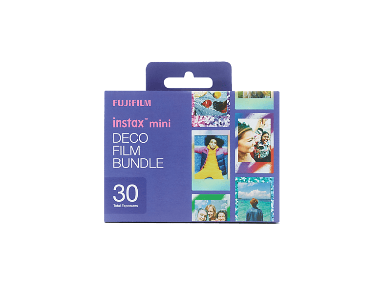 Película fotográfica - Fujifilm Deco Film Bundle, 54 x 86mm, Pack de 30 películas, Confetti, Mermaid Tail y Spray Art