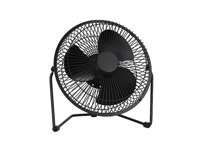 Ventilador de sobremesa - NK HO350133, 2 Velocidades, 4W, 3 Aspas, 20 cm, Negro