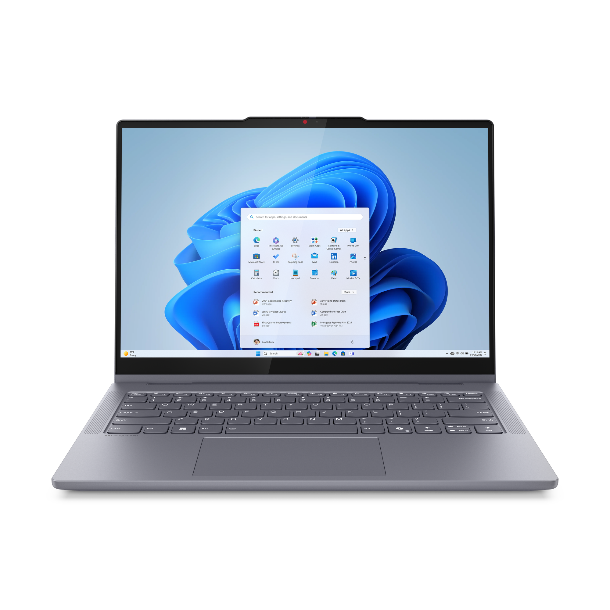LENOVO IdeaPad 5 2-in-1 14IAL10 83KR002AHV Szürke 2in1 eszköz (14" WUXGA Touch/Core Ultra 5/16GB/512 GB SSD/NoOS)