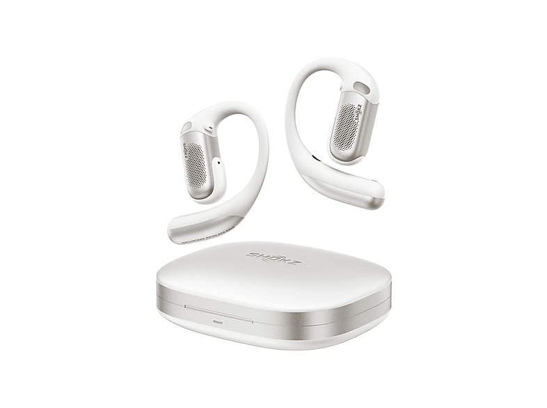 Auriculares True Wireless - Shokz OpenFit Pro, 50 h Autonomía, Reducción de Ruido, IP55, Blanco