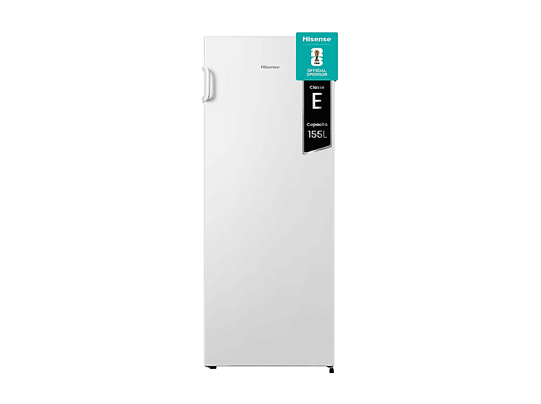 HISENSE FV191N4AW2 Congelatore verticale, dimensioni: L 55 cm, A 143,4 P 56,2 Capacità Netta Totale 155 Litri, Rumorosità 41 dB(A), 4 cassetti, Bianco, Classe E