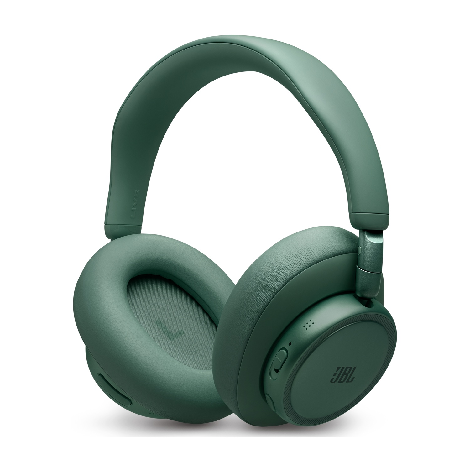 Cuffie JBL verdi con padiglioni imbottiti e archetto regolabile.