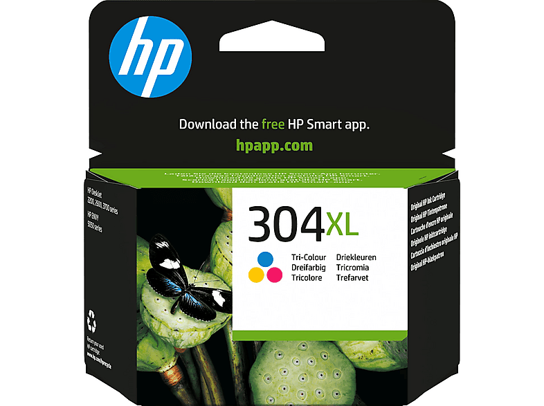 HP 302XL/304XL Cyan/Magenta/Gelb, Original Druckerpatrone