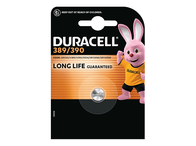 DURACELL 389/390/SR54/SR1130 LLP SILVER OXIDE - Knopfzelle (Silber)