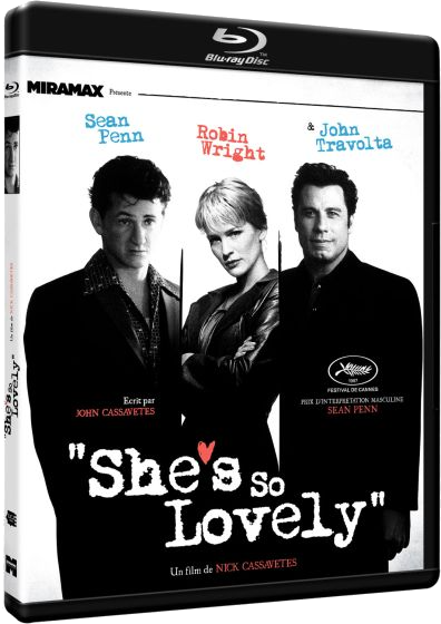 Pochette Blu-ray "She's so Lovely" avec Sean Penn, Robin Wright, John Travolta.