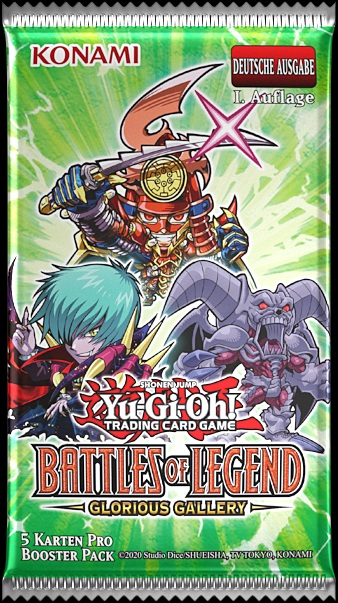 Yu-Gi-Oh! Sammelkartenspiel Booster Pack mit Dämonen und Samurai-Kriegern.