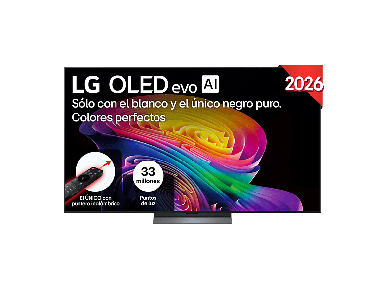 TV OLED 77″ – LG OLED77C65LA, 4K, Procesador Inteligente α11 AI Processor 4K Gen3, Smart TV, DVB-T2 (H.265), Negro