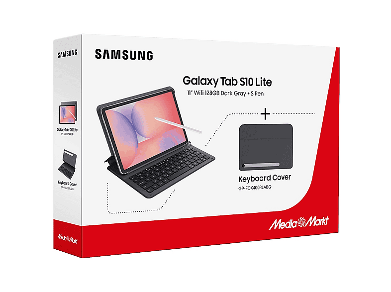 Samsung Galaxy Tab S10 Lite + Keyboard Cover Bundle - Tablet 10.9 Inch 128 Gb Gray Wi-fi