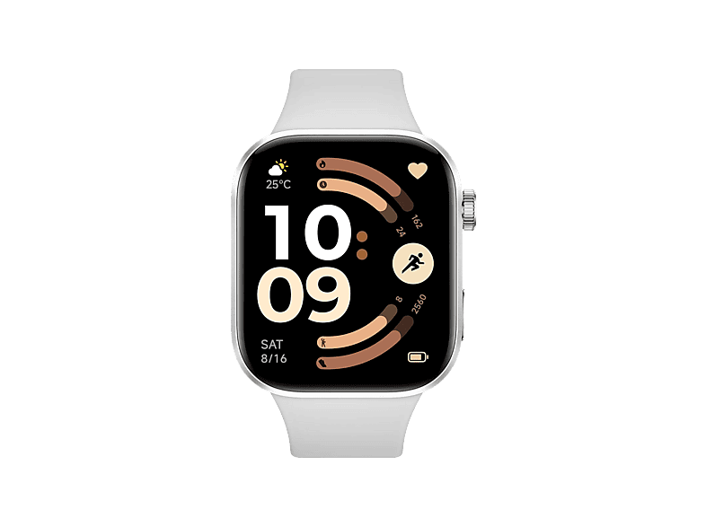 Reloj deportivo - Xiaomi Redmi Watch 6, 52.6 mm, 135 mm 205 pantalla AMOLED de 2.07", Hasta 24 días Autonomía, HyperOS, Gris plateado