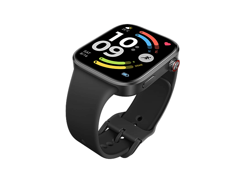 Reloj deportivo - Xiaomi Redmi Watch 6, 52.6 mm, 135 mm 205 pantalla AMOLED de 2.07", Hasta 24 días Autonomía, HyperOS, Negro obsidiana