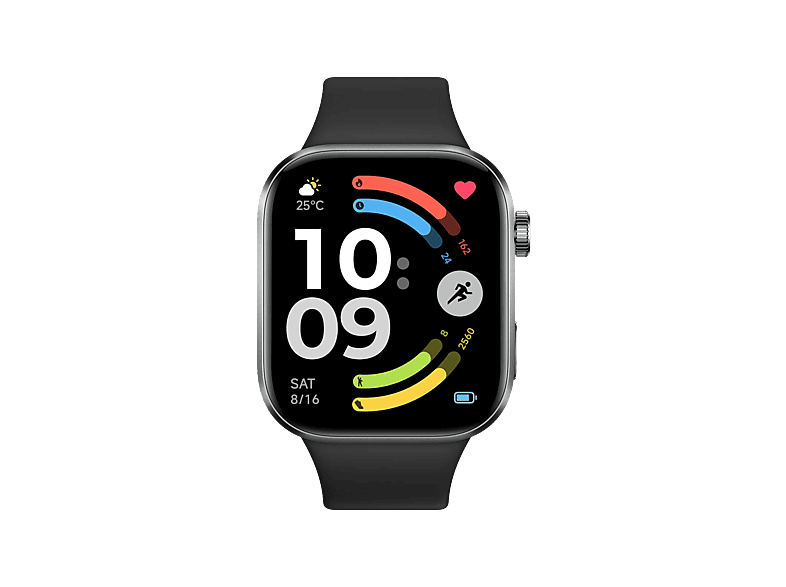 Reloj deportivo - Xiaomi Redmi Watch 6, 52.6 mm, 135 mm 205 pantalla AMOLED de 2.07", Hasta 24 días Autonomía, HyperOS, Negro obsidiana