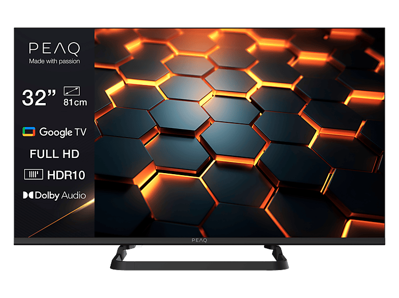 Telewizor LED PEAQ PTV 32GF-5026C 32" FHD Google TV HDR10 Czarny