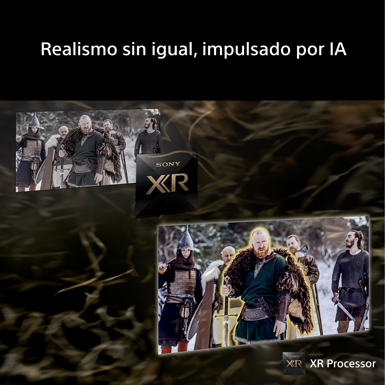 Realismo sin igual, impulsado por IA con XR Processor.