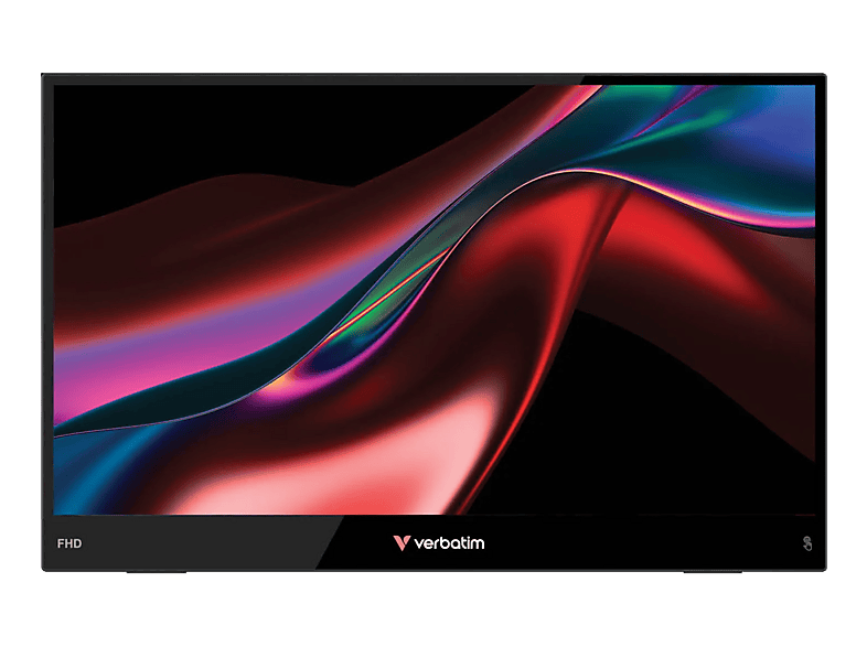 VERBATIM Touch Monitor LIGHT 15.6 Full-HD Portabler (10 ms Reaktionszeit, 60 Hz)