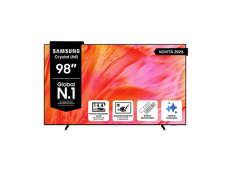 SAMSUNG UE98U9000HUXZT TV LED, SMART TV, 98 ", Processore NQ4 AI GEN2, Graphite Black, Classe F