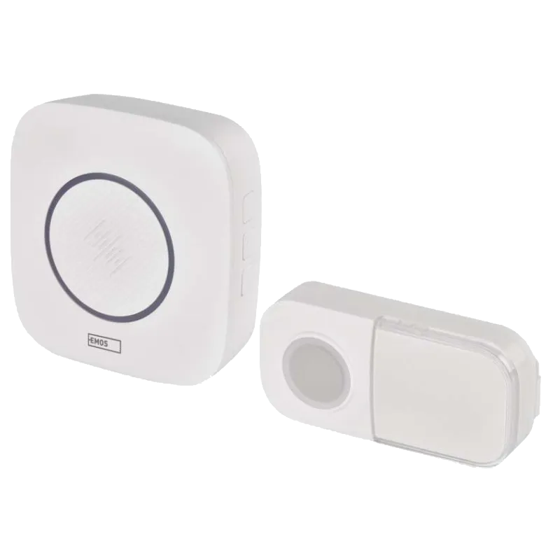 EMOS Vezeték nélküli csengő, 150m, 36 dallam, 1× 3 V CR2032 (tartozék)(P5736)