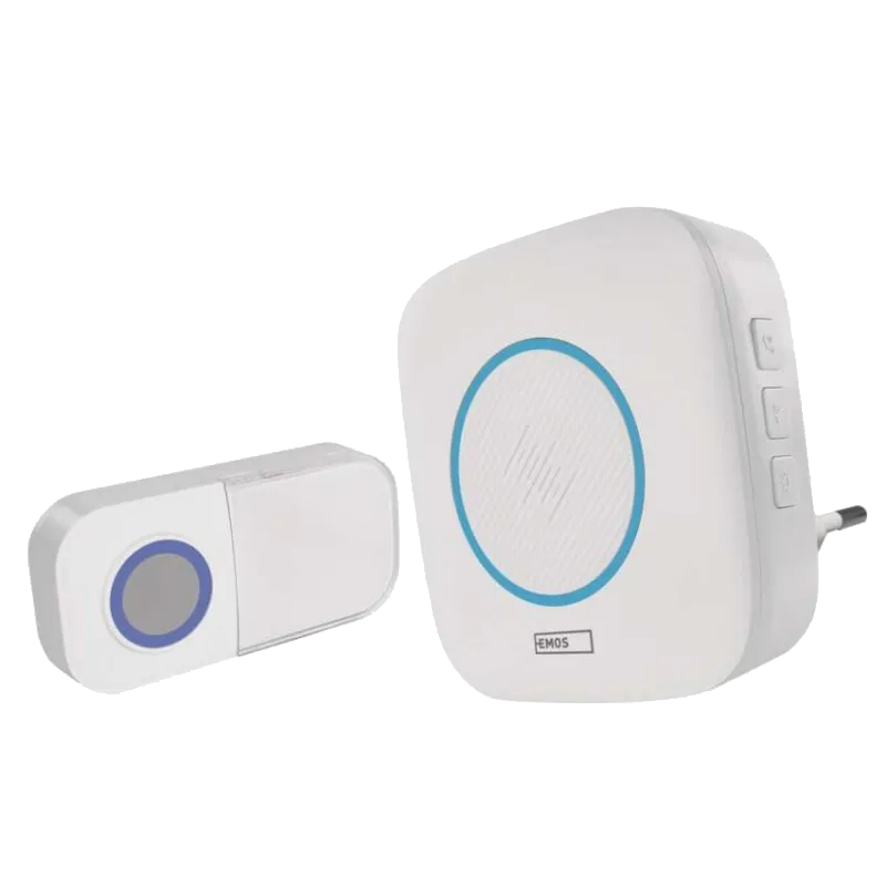 EMOS Vezeték nélküli csengő, 150m, 36 dallam, 1× 3 V CR2032 (tartozék)(P5737)