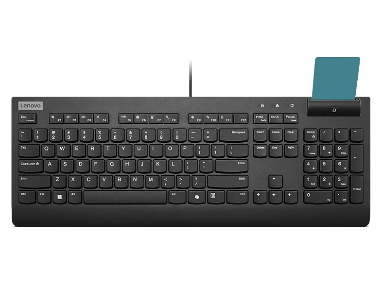 Teclado - Lenovo con cable Smartcard II Profesional, Negro