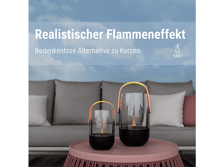 Stadler Form Sophie little mobiler Bedufter, Aroma Diffuser & Laterne mit Akku und Flammeneffekt, Schwarz — Foto 2 von 5