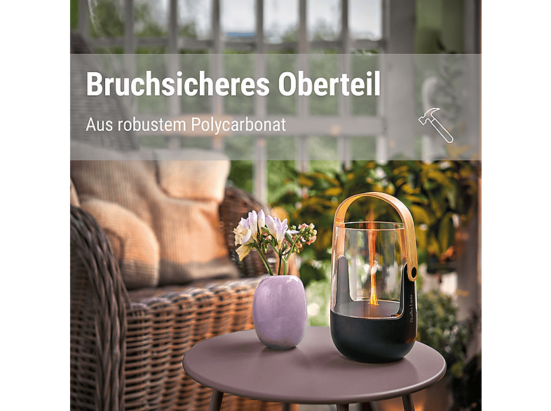 Stadler Form Sophie little mobiler Bedufter, Aroma Diffuser & Laterne mit Akku und Flammeneffekt, Schwarz — Foto 3 von 5