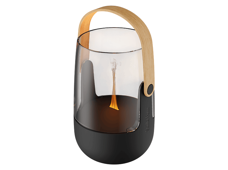 Stadler Form Sophie little mobiler Bedufter, Aroma Diffuser & Laterne mit Akku und Flammeneffekt, Schwarz