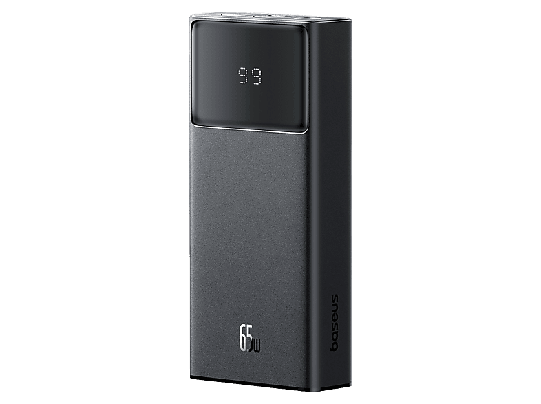 Powerbank - Baseus Star-Lord, 20000 mAh, 65W, Universal, Carga rápida multidispositivo, 4 puertos, USB y Tipo-C, Pantalla LED, Negro