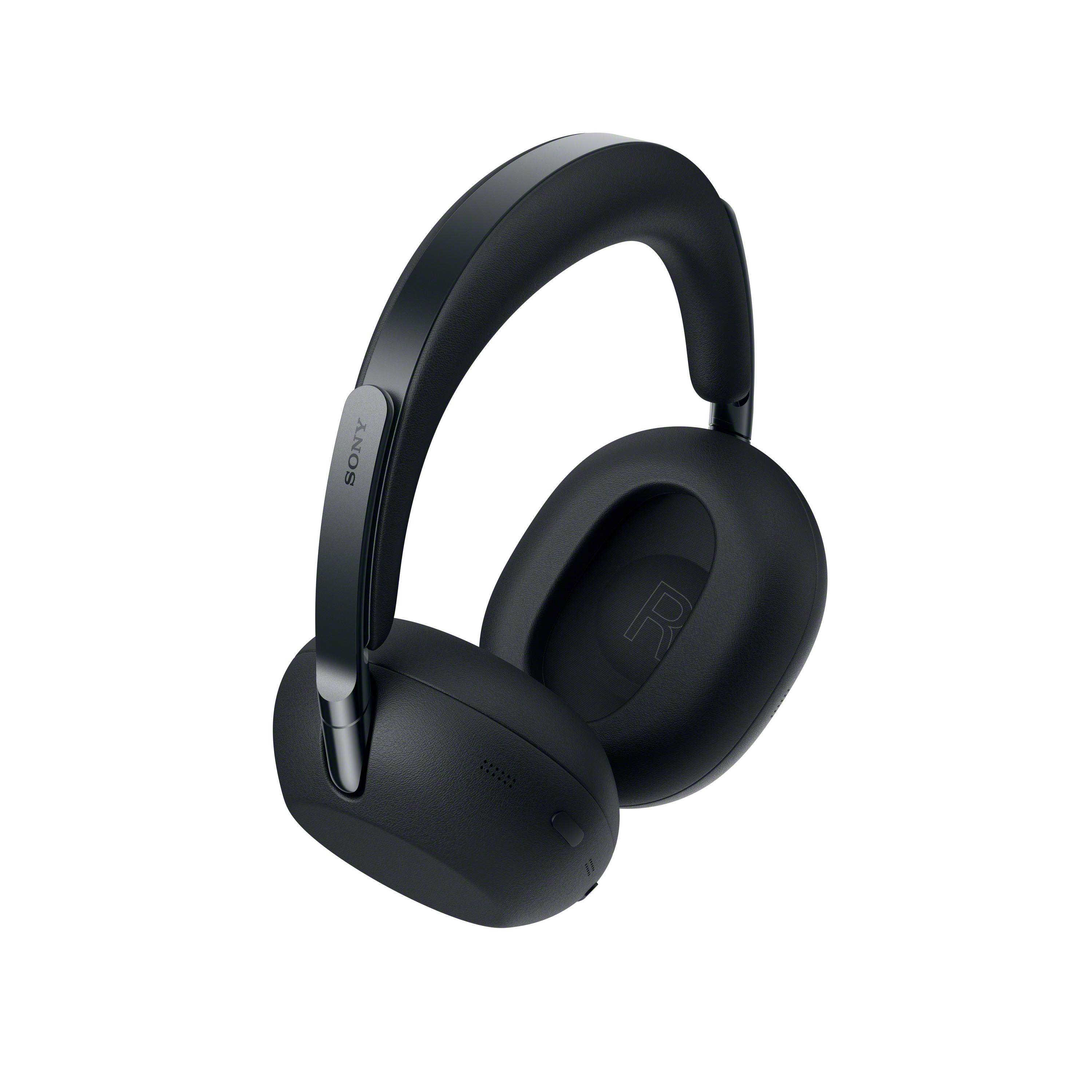 Schwarze Over-Ear-Kopfhörer mit silbernem Sony-Logo auf dem Bügel.