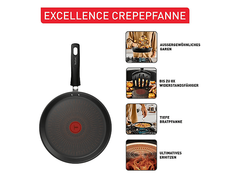 Tefal G32068 Excellence G7 Crêpepfanne (Aluminium, passend für alle Herdarten, 25 cm) — Foto 5 von 5