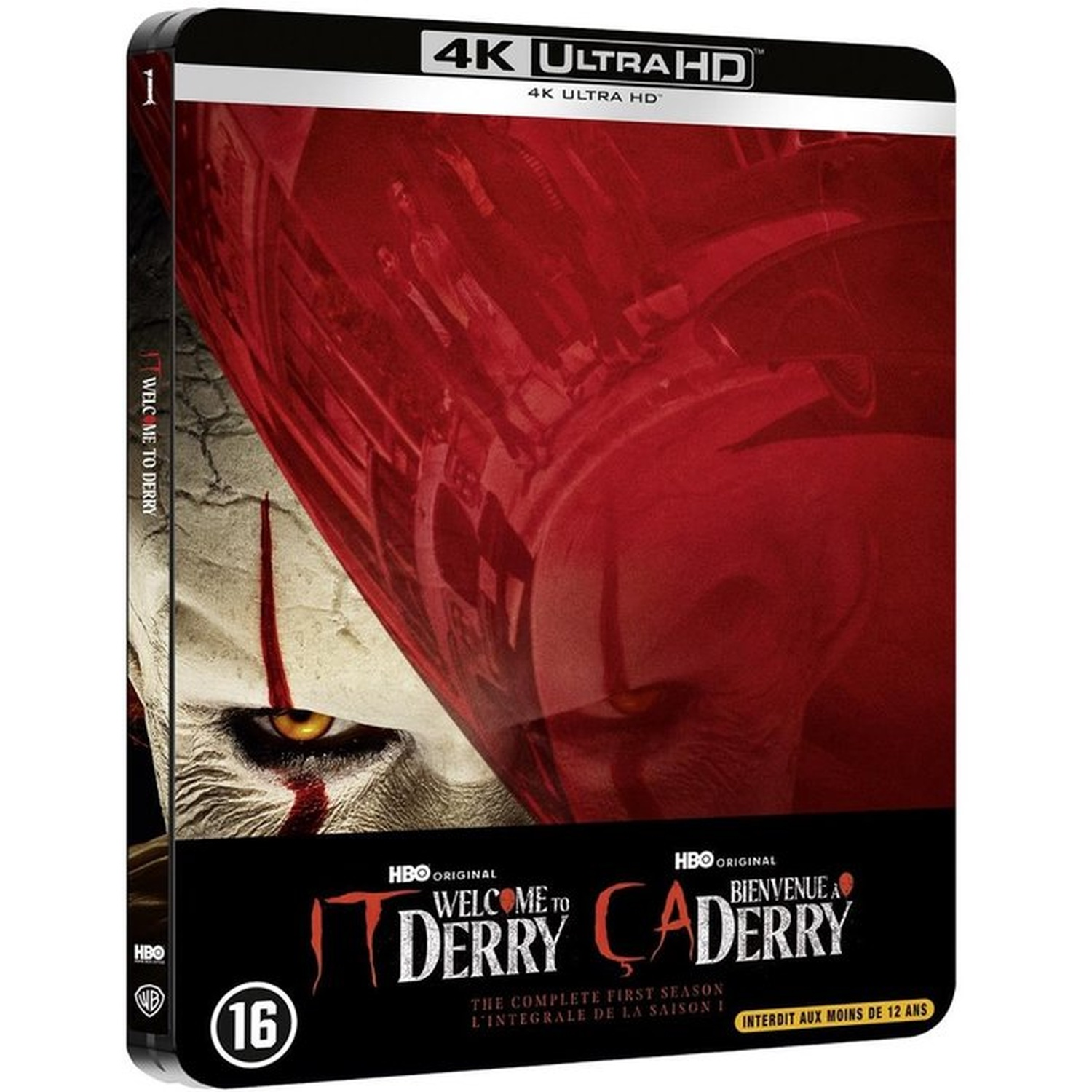 Coffret "Bienvenue à Derry" en 4K Ultra HD avec l'œil de Pennywise.