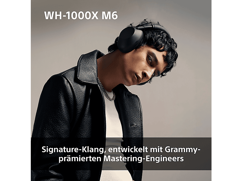 SONY WH-1000XM6T Premium Noise Cancelling, Over-ear Kopfhörer Bluetooth Sandstone