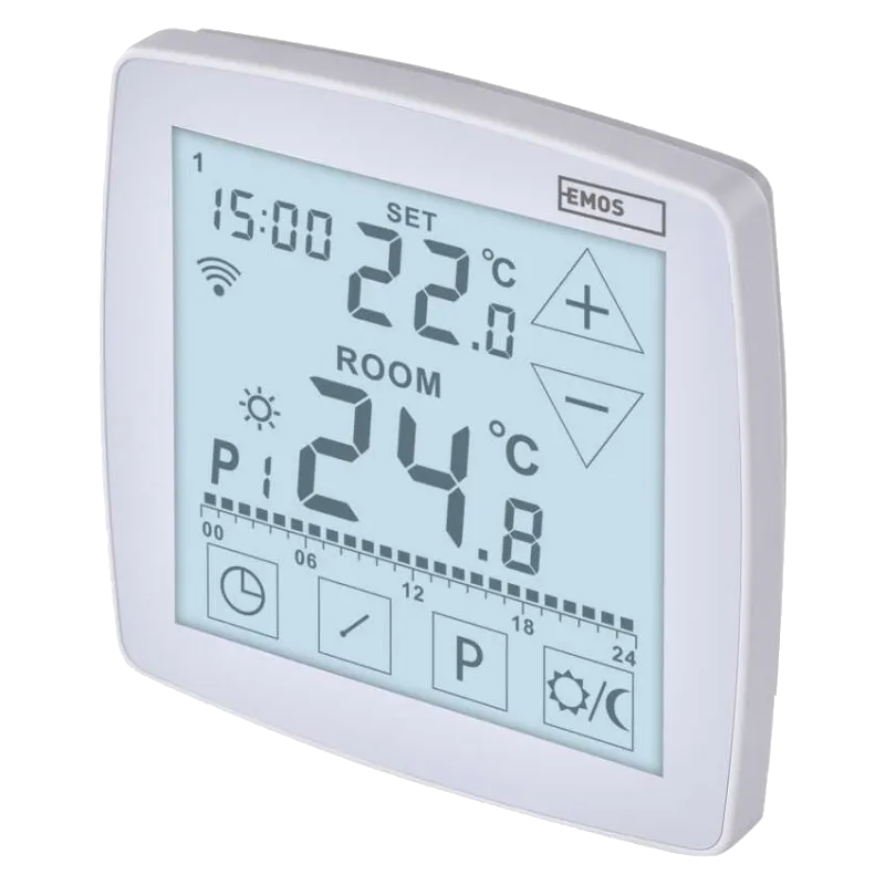 EMOS GoSmart Programozható vezetékes termosztát padlófűtéshez WiFi-vel (P56S01F)