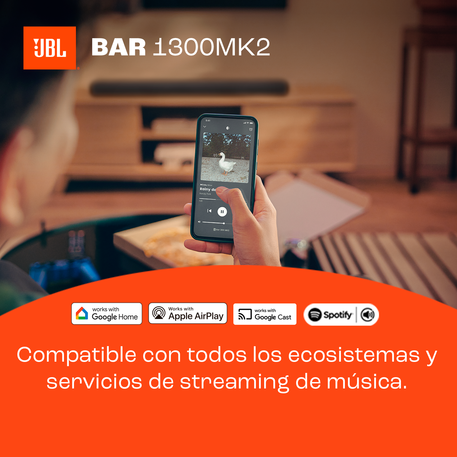 Compatible con todos los ecosistemas y servicios de streaming de música