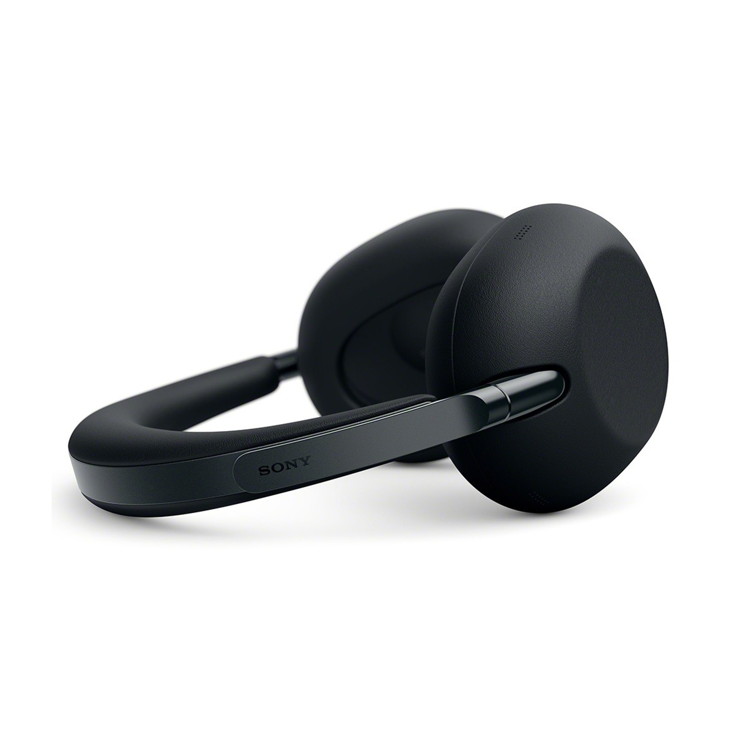 Cuffie nere over-ear con logo Sony argentato sull'archetto.