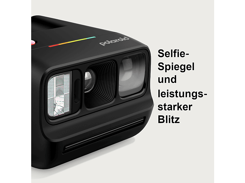 Polaroid Go Generation 3, Sofortbildkamera, Schwarz — Foto 4 von 5