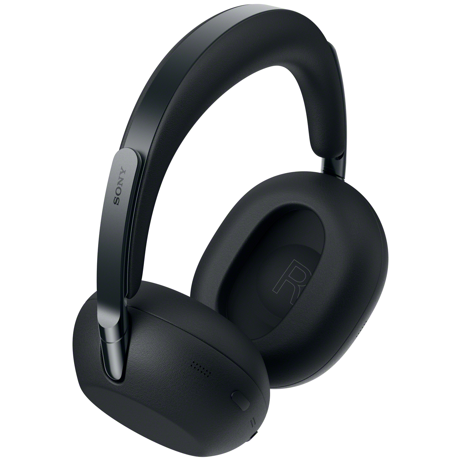 Black Sony headphones with padded earcups and an adjustable headband.
