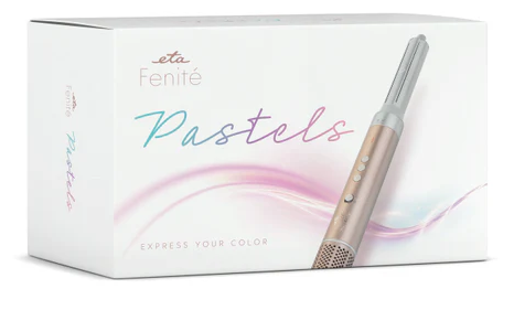 Doboz hajformázó eszközzel, felirat: 'eta Fenité Pastels'.