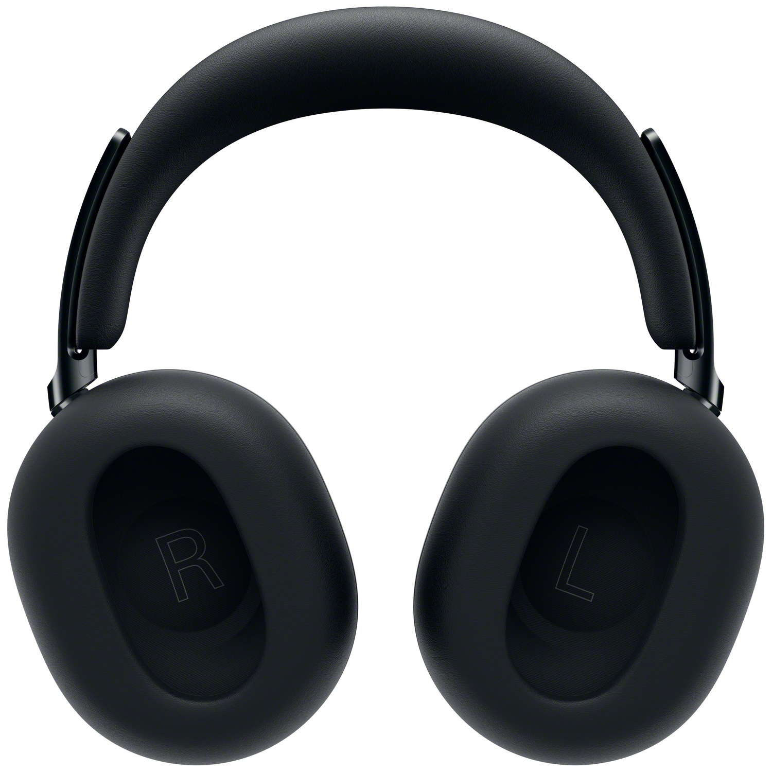 Casque circum-auriculaire noir avec arceau et oreillettes rembourrés.