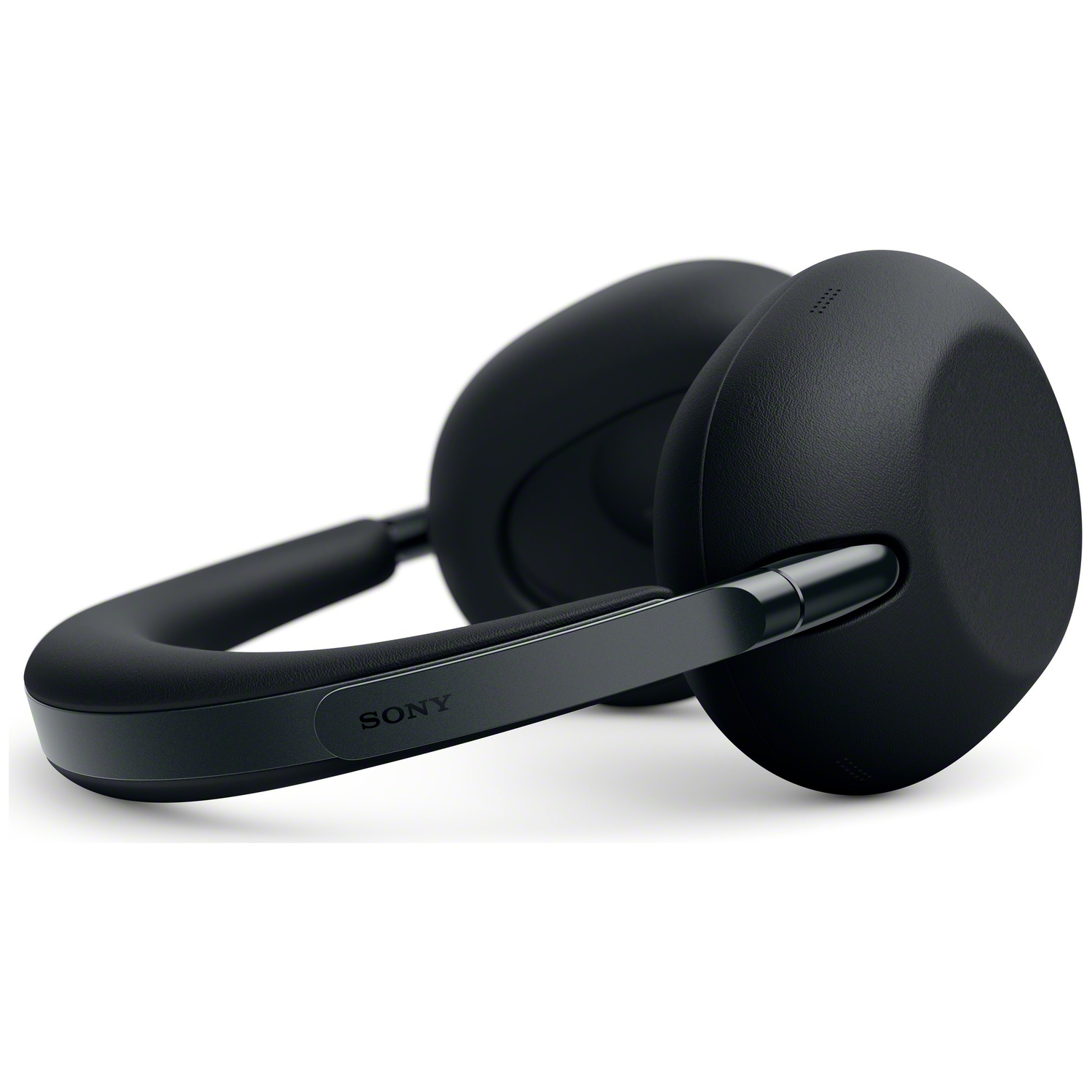 Casque Sony noir avec arceau et écouteurs sur fond blanc.