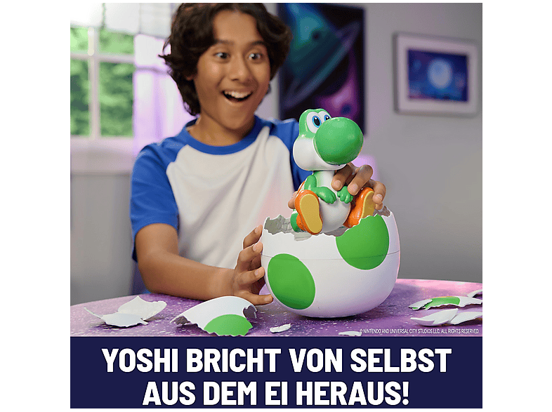 SPIN MASTER DNO Yoshi im Ei interaktives Spielzeug, Mehrfarbig